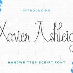 Xavier Ashleigh Font Poster 1