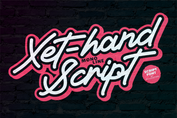 Xet-hand Script Font Poster 1