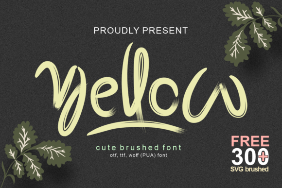 Yellow Font Poster 1