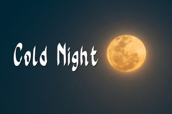 Yellow Moon Font Poster 2