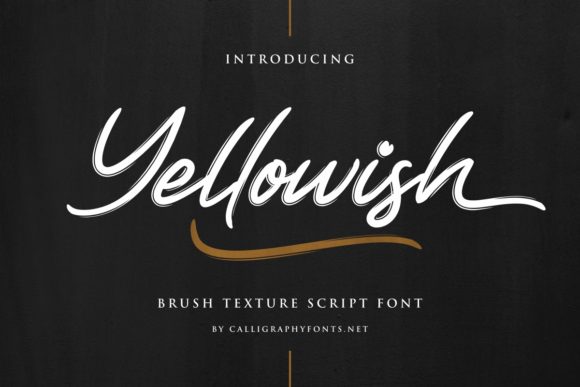 Yellowish Font Poster 1