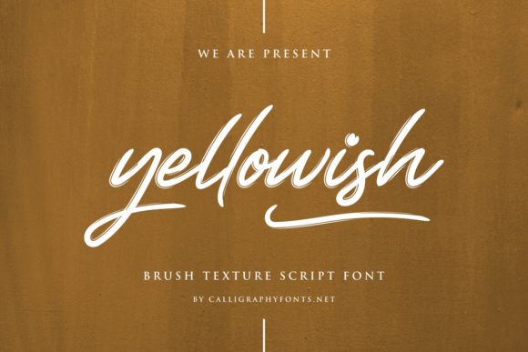 Yellowish Font Poster 2