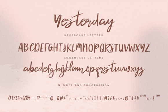 Yesterday Font Poster 4