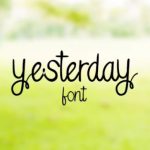 Yesterday Font Poster 1