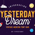 Yesterday Dream Font Poster 1