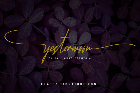 Yestermoon Font Poster 2