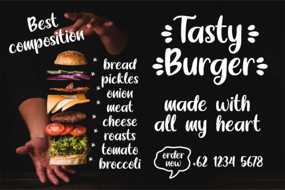 Yoghurt Black Font Poster 6