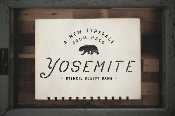 Yosemite Font Poster 1