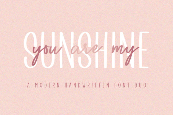 You Are My Sunshine Font Poster 1