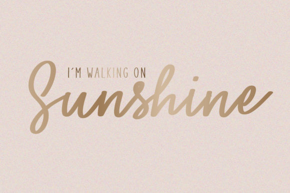 You Are My Sunshine Font Poster 2