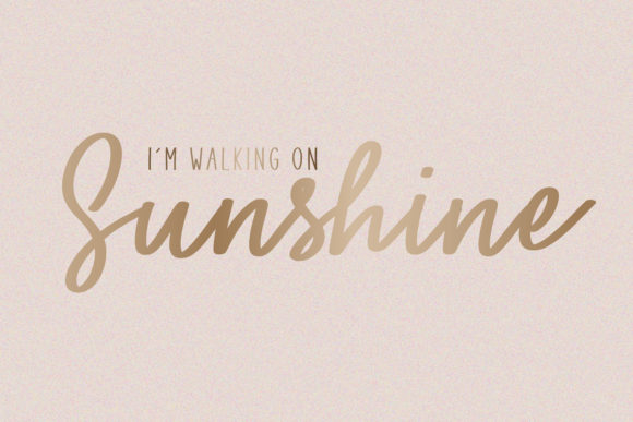 You Are My Sunshine Font Poster 2