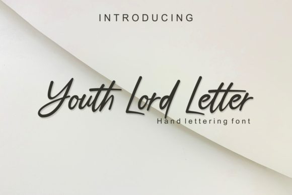 Youth Lord Letter Font Poster 1
