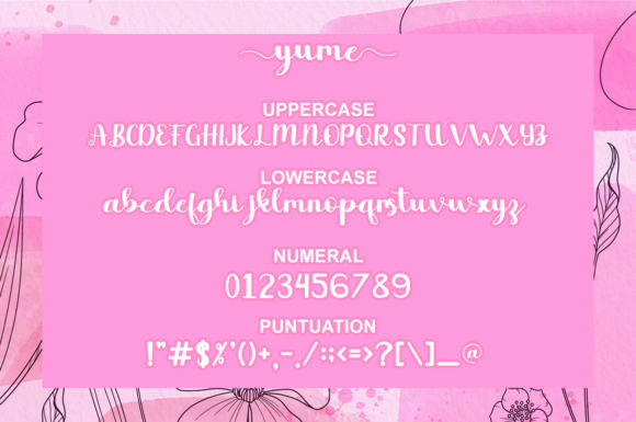 Yume Font Poster 2