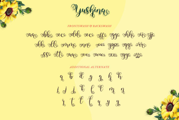 Yushina Font Poster 11
