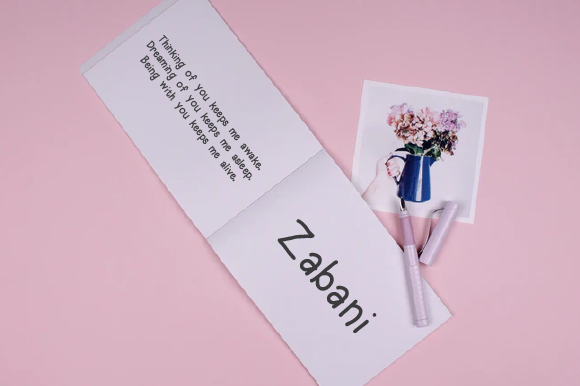 Zabani Font Poster 2