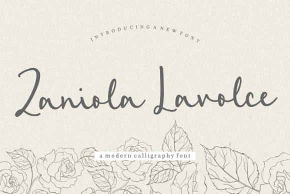 Zaniola Lavolce Font Poster 1