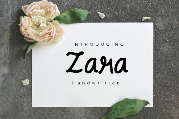 Zara Font Poster 1