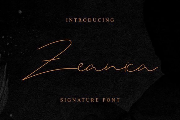 Zeanica Font Poster 1