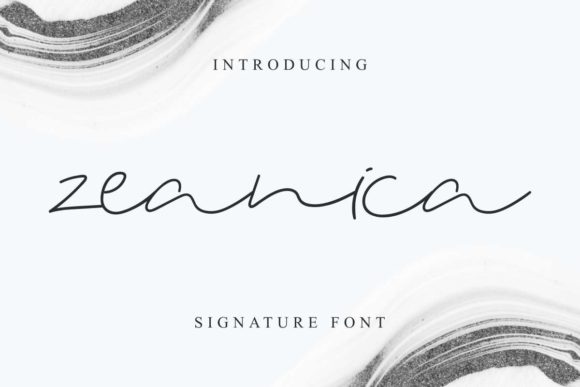 Zeanica Font Poster 2