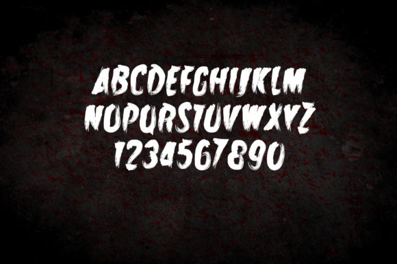 Zombie Attack Font Poster 3