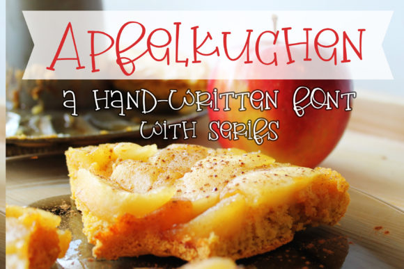 ZP Apfelkuchen Font Poster 1