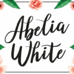 Abelia White Font Poster 1