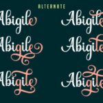 Abigile Font Poster 7