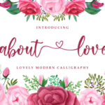 About Love Font Poster 1
