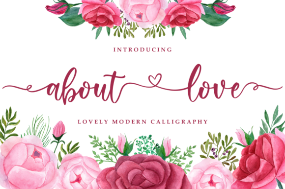 About Love Font Poster 1
