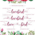 About Love Font Poster 2