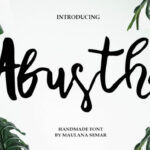 Abustha Font Poster 1