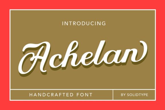 Achelan Font Poster 1