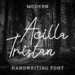 Acilla Tristan Font Poster 2