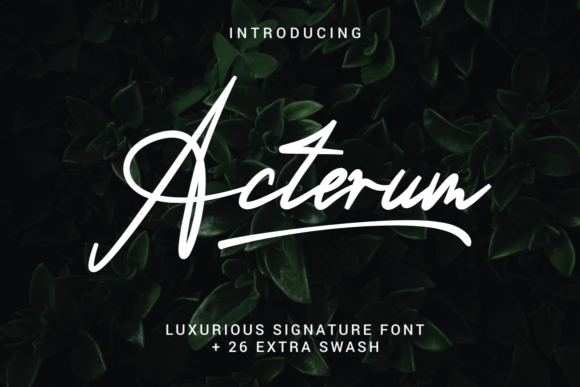 Acterum Font Poster 1