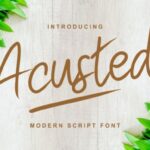 Acusted Font Poster 1