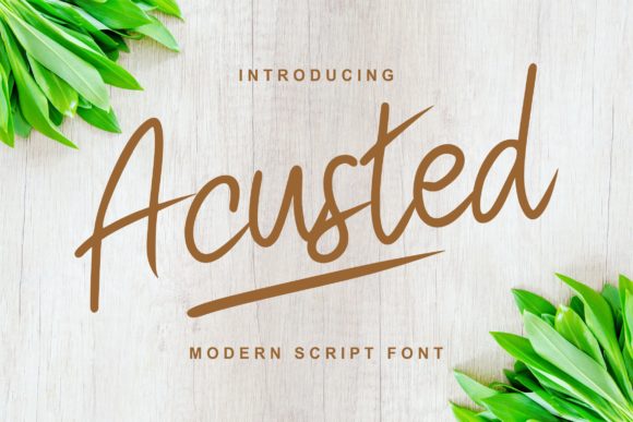 Acusted Font Poster 1