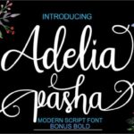 Adelia Pasha Font Poster 1