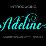 Adeline Font Poster 1