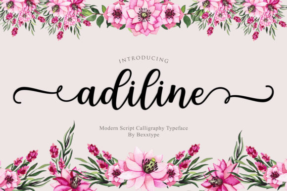 Adiline Font Poster 1