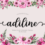 Adiline Font Poster 8