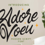 Adore Voeu Font Poster 1