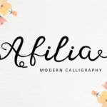 Afilia Font Poster 1