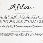 Afilia Font Poster 7