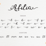 Afilia Font Poster 9