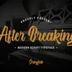 After Breaking Font Poster 1