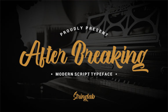 After Breaking Font Poster 1