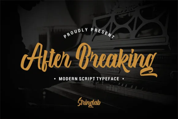 After Breaking Font After Breaking Font Poster 1