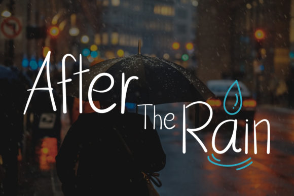 After the Rain Font Poster 1