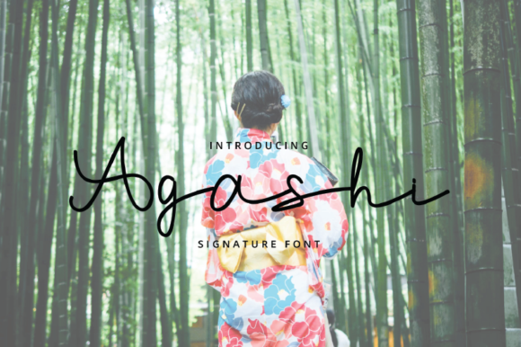Agashi Font Poster 1