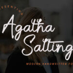 Agatha Salting Font Poster 1